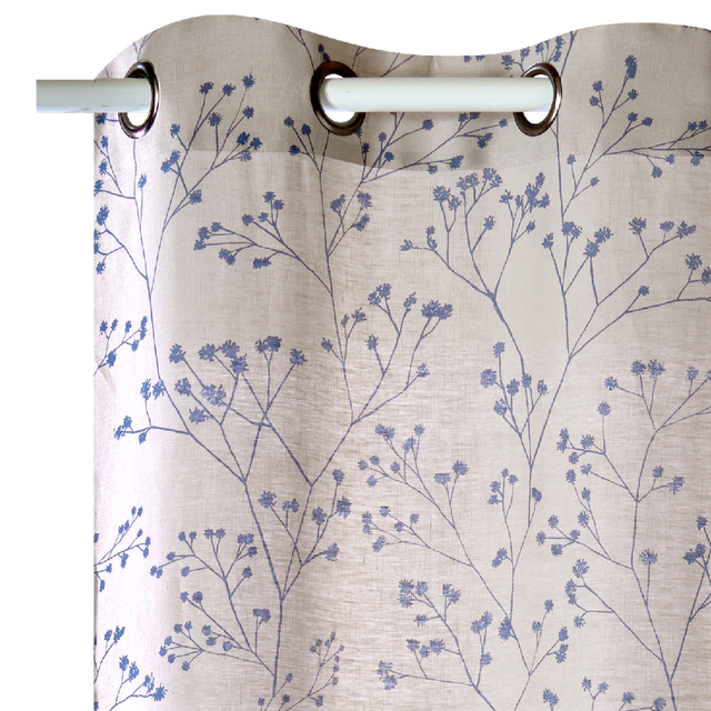 4MURS Rideau Lin IPSA coloris indigo 140 x 280 cm