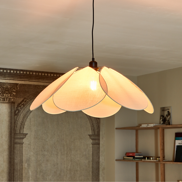 Ostaria Suspension ELA coloris rose pâle 23 x 69 cm