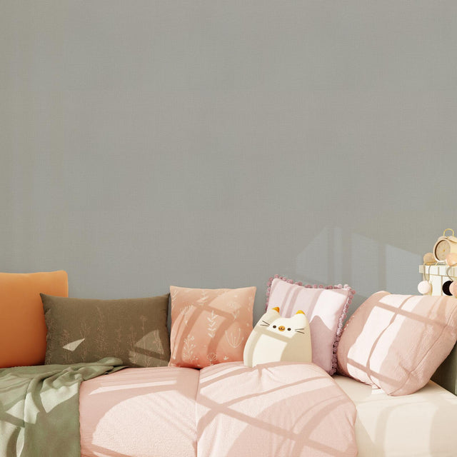 Papier peint intissé HANAE coloris gris béton