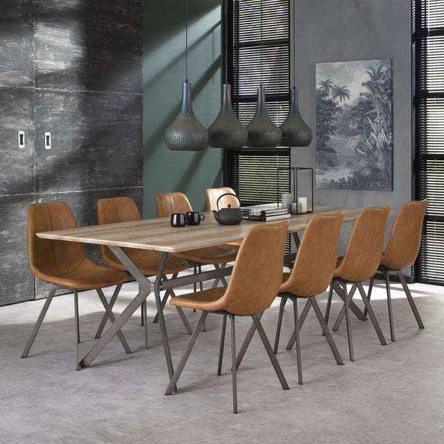 Chaise ZIGGY coloris cognac