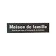 4MURS Plaque murale en métal Maison de famille Noir