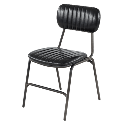 ZAGO Chaise Marius Noir 1 place