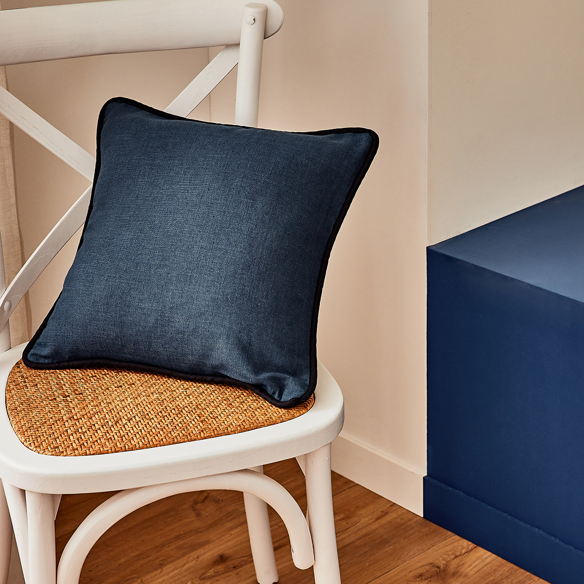 Housse de coussin Aponi Bleu noir