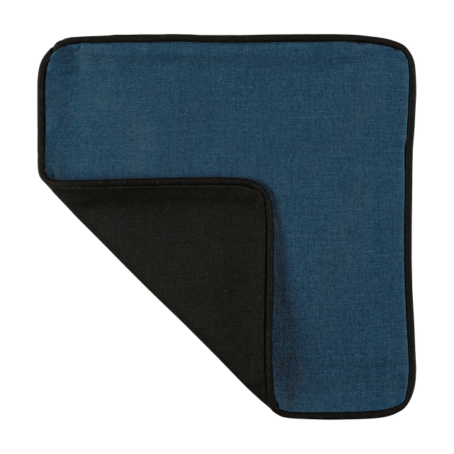 Housse de coussin APONI coloris bleu noir 40 x 40 cm