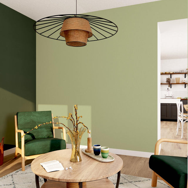 Papier peint intissé NUNCA coloris vert amande