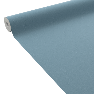 Papier peint intissé Palazzo Bleu grisé Satiné