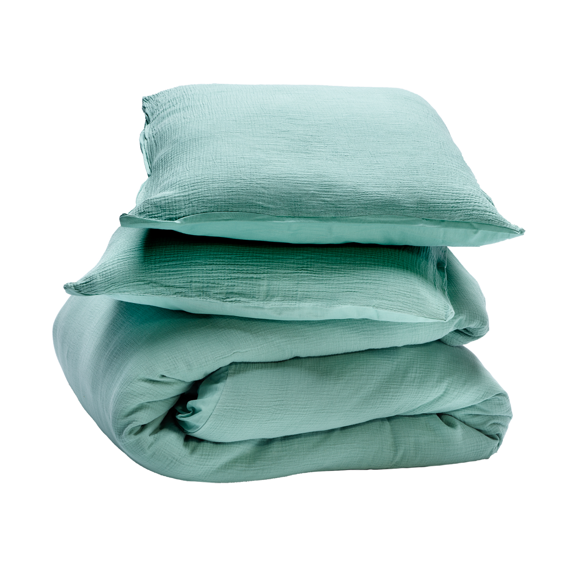 Parure de lit en gaze de coton Anokias Amande