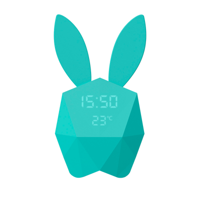 Réveil Cutty clock rabbit Bleu