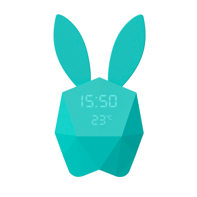 Réveil CUTTY CLOCK RABBIT coloris bleu