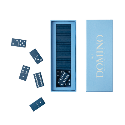 PRINTWORKS Jeu de société Classic domino Bleu