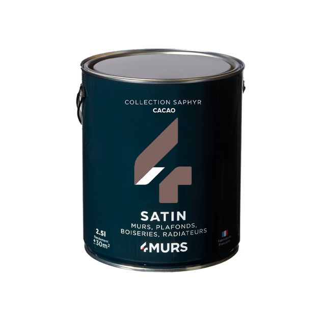 Saphyr Peinture Peinture cacao Satiné 2,5 L
