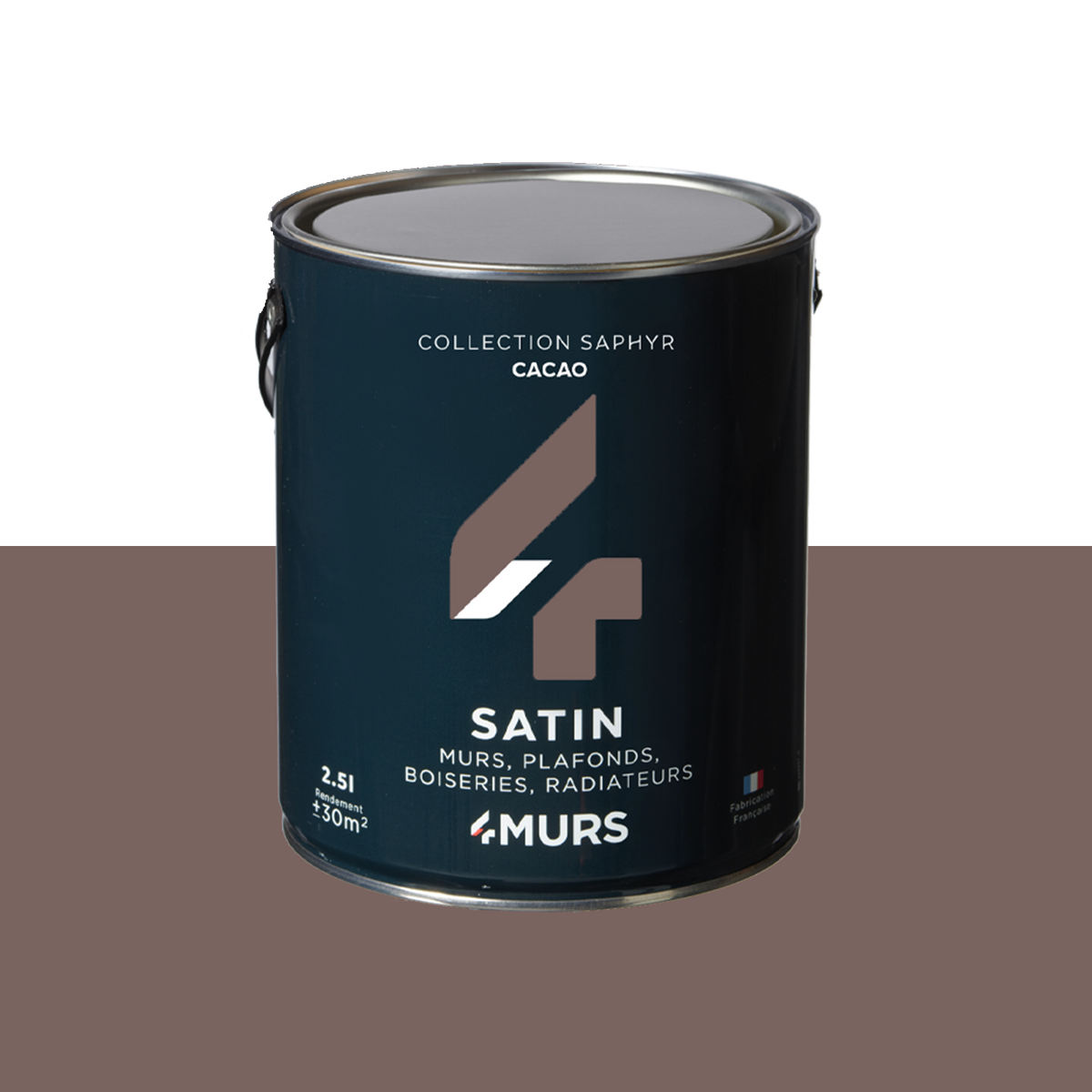 SAPHYR Peinture Saphyr Cacao Satiné 2,5L