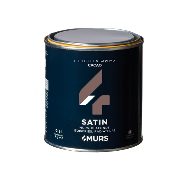 Saphyr Peinture Peinture cacao Satiné 0,5 L