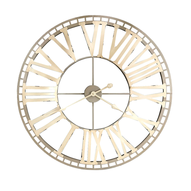 4MURS Horloge en métal NIMES coloris beige