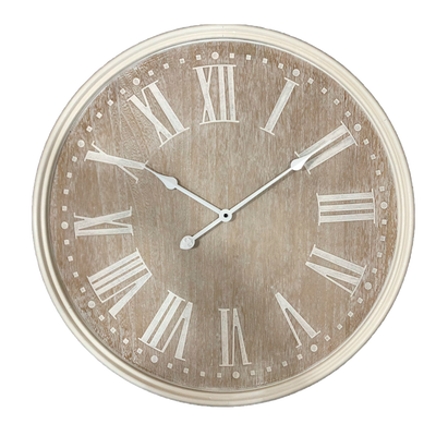 4MURS Horloge en bois Charmille Brun