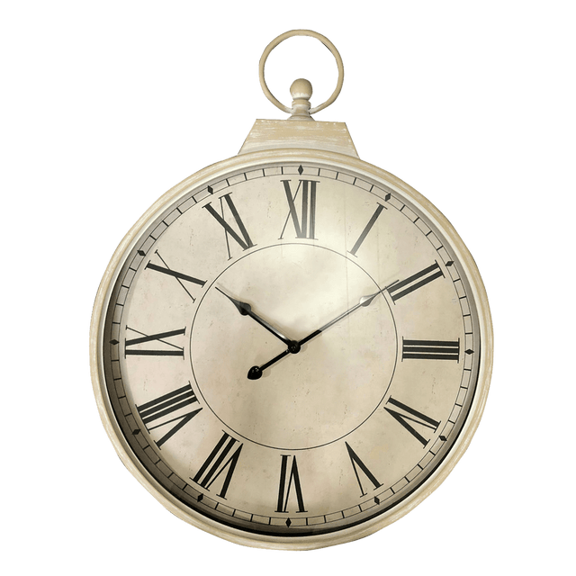 4MURS Horloge à gousset GLADYS coloris blanc cassé