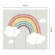 4MURS Papier peint panoramique XL Rainbow Multicolore Mat