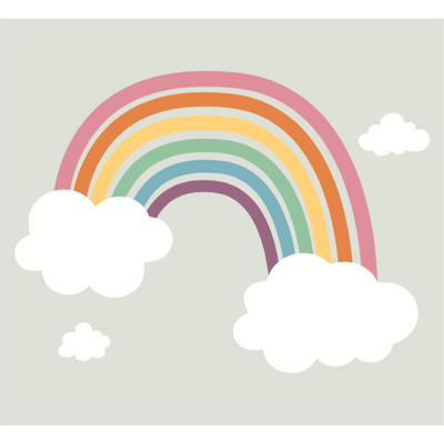 4MURS Papier peint panoramique XL Rainbow Multicolore Mat