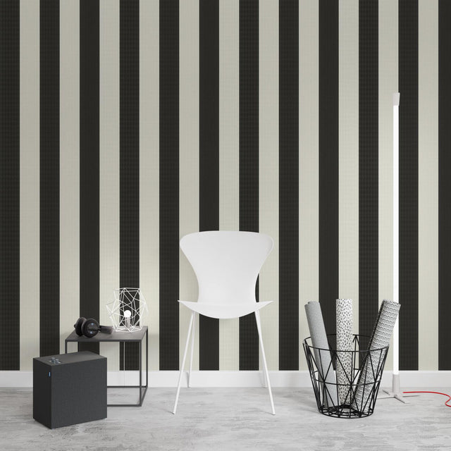 KARL LAGERFELD Papier peint intissé STRIPES noir