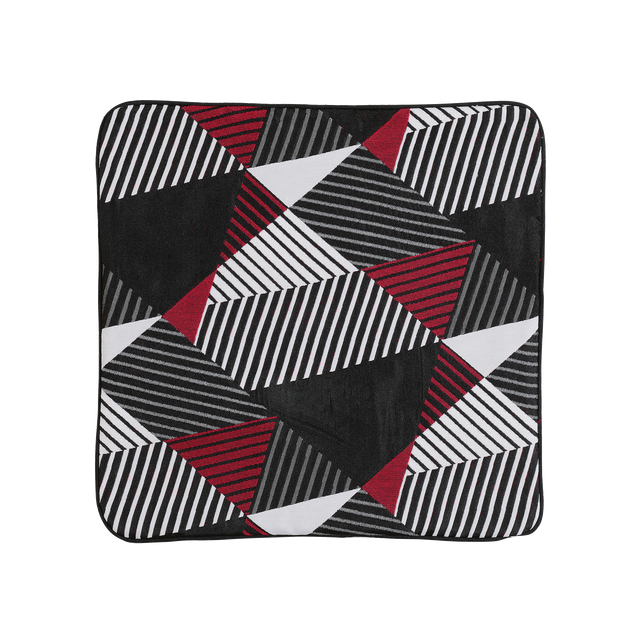 Housse de coussin JACKSON coloris rouge & noir 40 x 40 cm