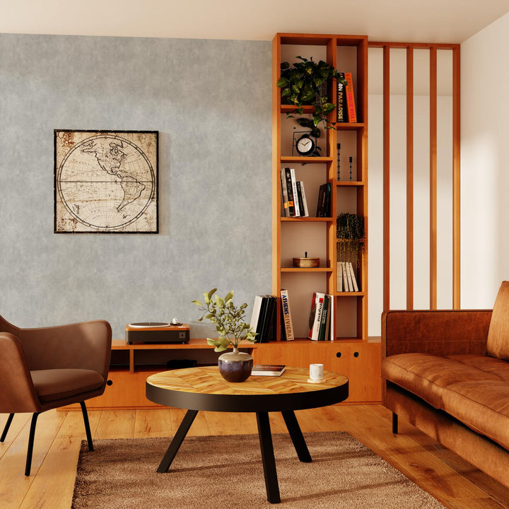 Papier peint intissé Classic line Gris béton Lisse