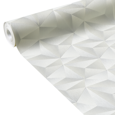 Papier peint intissé Zenith Blanc perlé