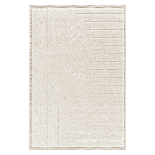 Tapis MANSOUR coloris blanc 160 x 230 cm