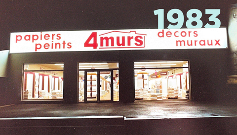 Devanture d'un magasin 4MURS de 1983