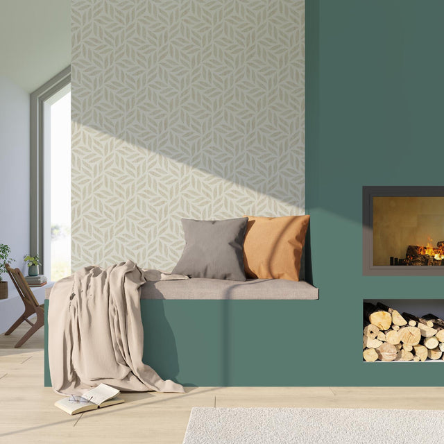 Papier peint intissé FLORENTINE PEARL coloris sable beige