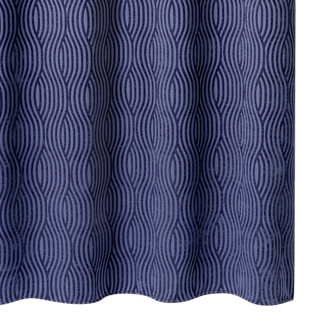 Rideau AZZURO coloris bleu nuit 140 x 260 cm