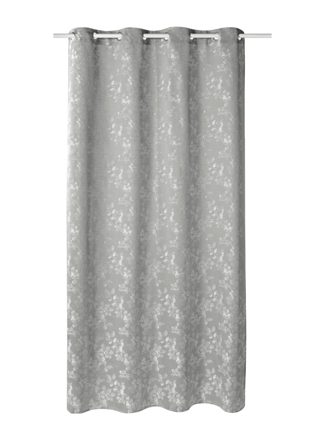 Rideau PALMAS coloris Gris clair 140 x 260 cm