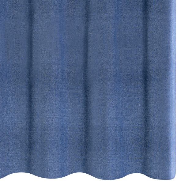 Rideau JIMMY coloris bleu jean 140 x 260 cm