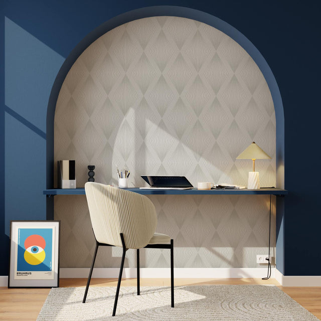 Papier peint intissé LUXURY coloris gris perle