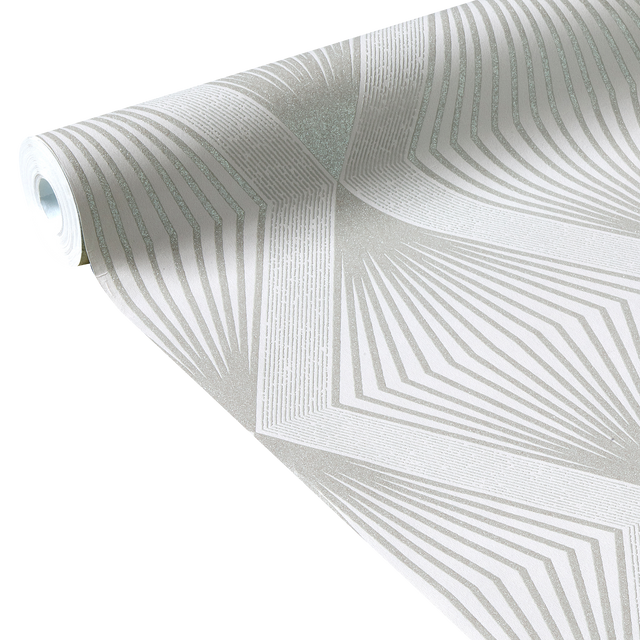 Papier peint intissé LUXURY coloris gris perle