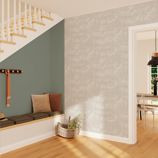 Papier peint intissé YVELINE coloris beige