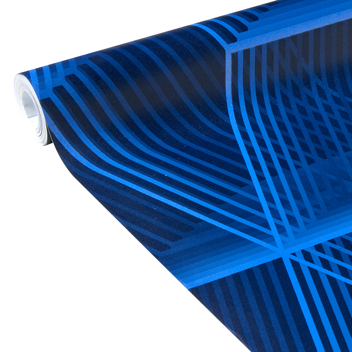 4MURS Papier peint intissé Ashton Bleu électrique