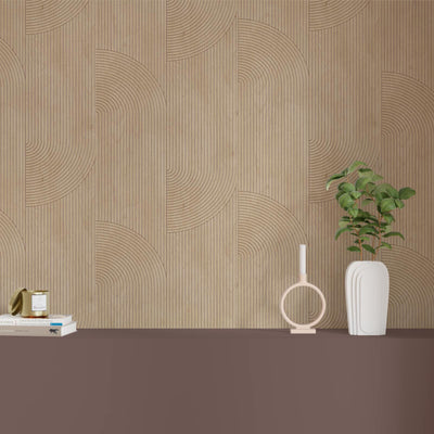 Papier peint intissé Stanislas Marron glacé