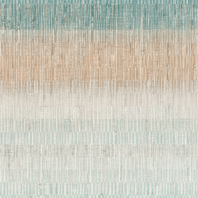 Papier peint intissé BAI SAO coloris bleu aqua