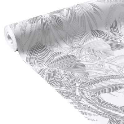 Papier peint intissé Blossom Argent