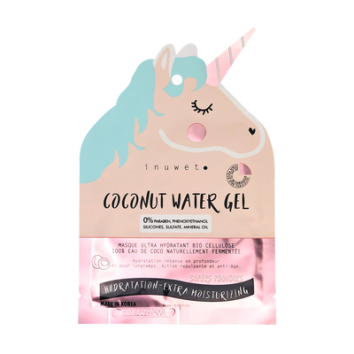 INUWET Masque tissu Licorne visage hydratant Multicolore Coco 30ML