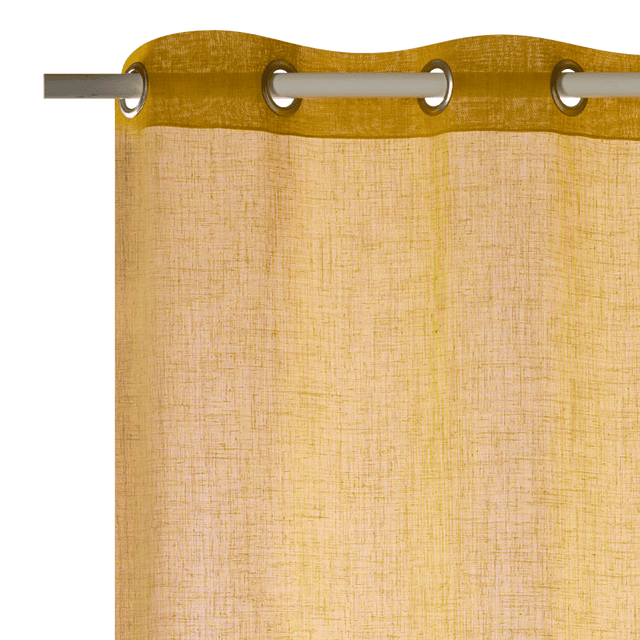 Voilage AIA coloris curry 140 x 240 cm