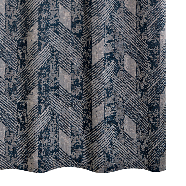 Rideau BRADDY coloris bleu 140 x 260 cm