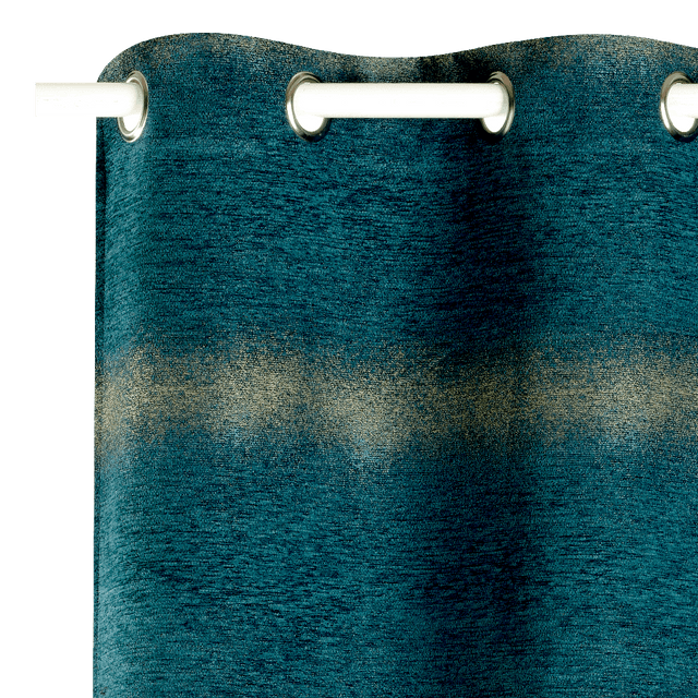 Rideau SFUMATO coloris émeraude 140 x 260 cm