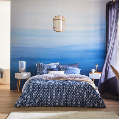 4MURS Papier peint panoramique L Aquarelle small Bleu outremer Satiné