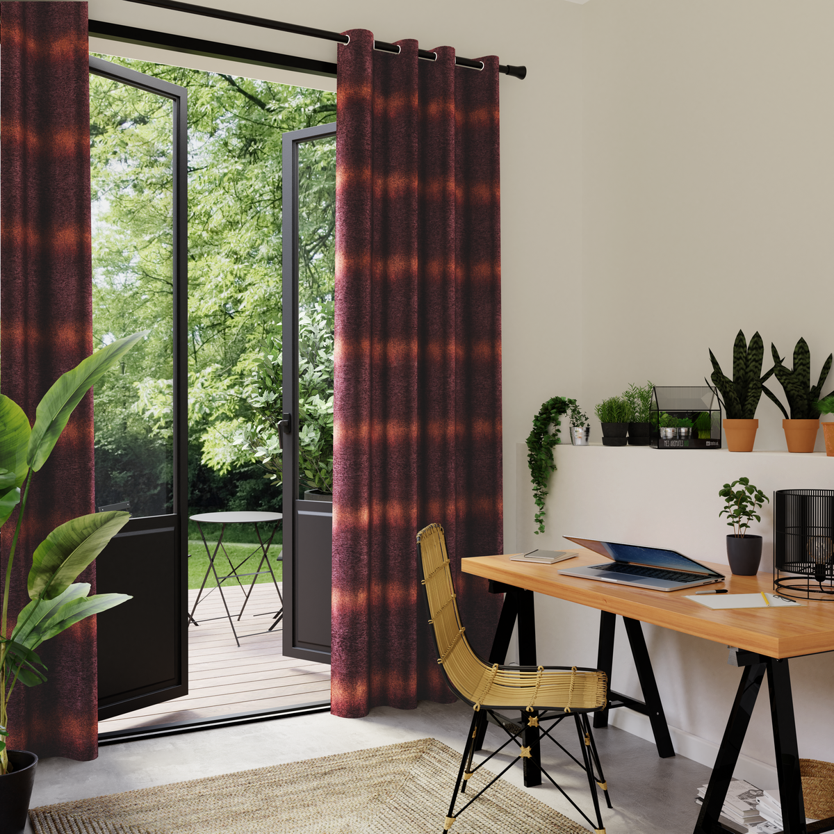 Rideau Sfumato Chocolat