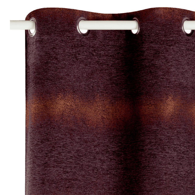 Rideau SFUMATO coloris chocolat 140 x 260 cm