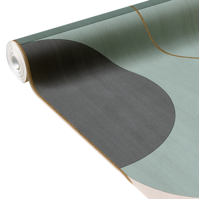 Papier peint intissé Nakila Vert d’eau