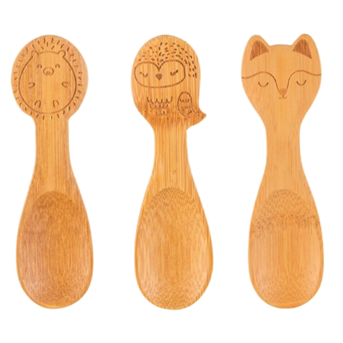 SASS & BELLE Cuillère bébé Woodland Bois clair