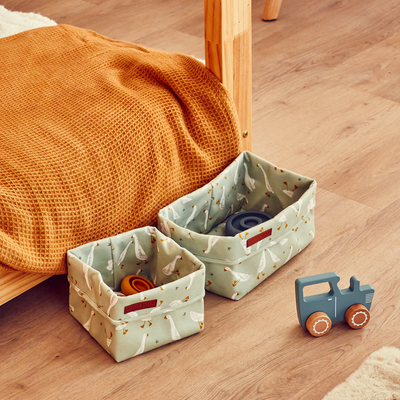 LITTLE DUTCH Corbeille de rangement Little goose s Vert pâle