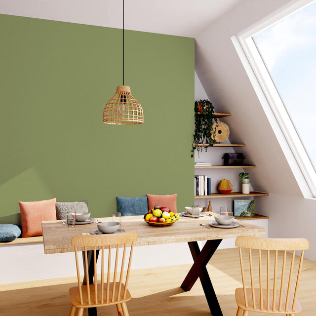 Papier peint intissé NUNCA coloris vert gazon